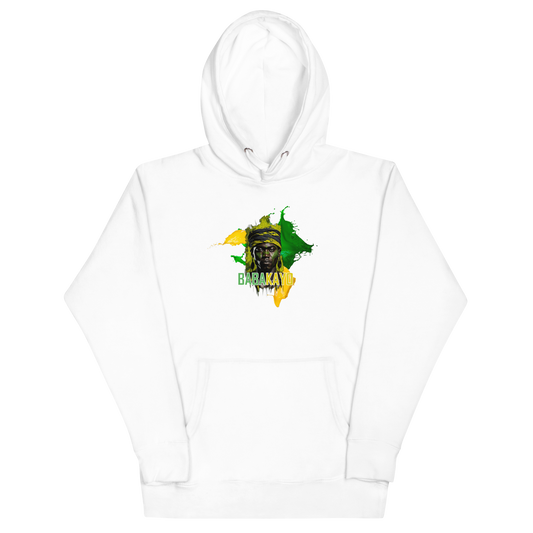 Unisex Hoodie - Warrior - in Black / White