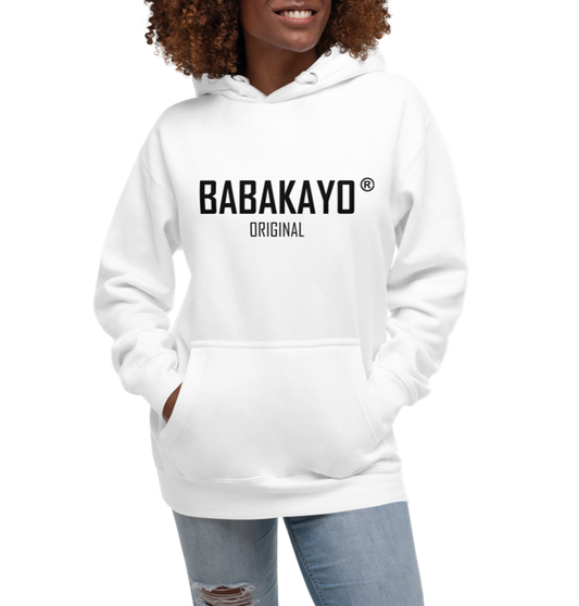 Unisex Hoodie - Babakayo Original - in White