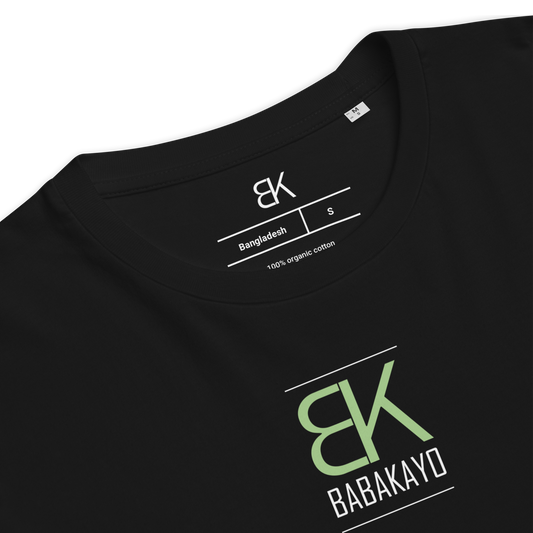 Men's T-Shirt - Green Pattern Print - in Black/French Navy