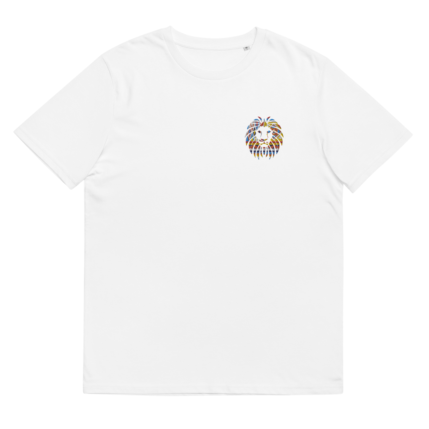 Women's T-Shirt - Embroidered Lion - in White