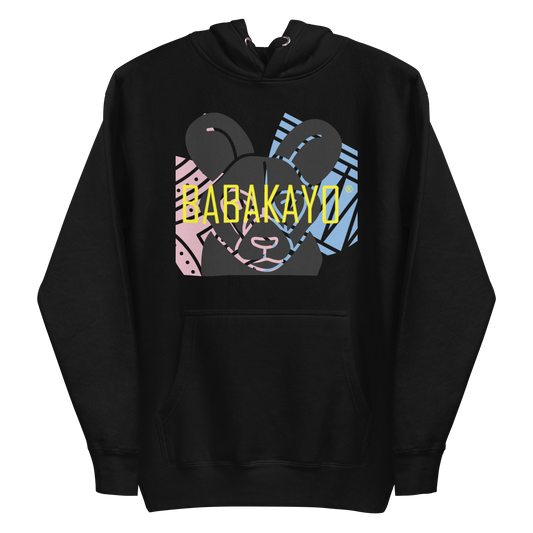 Unisex Hoodie - African Dog - in Black/Navy