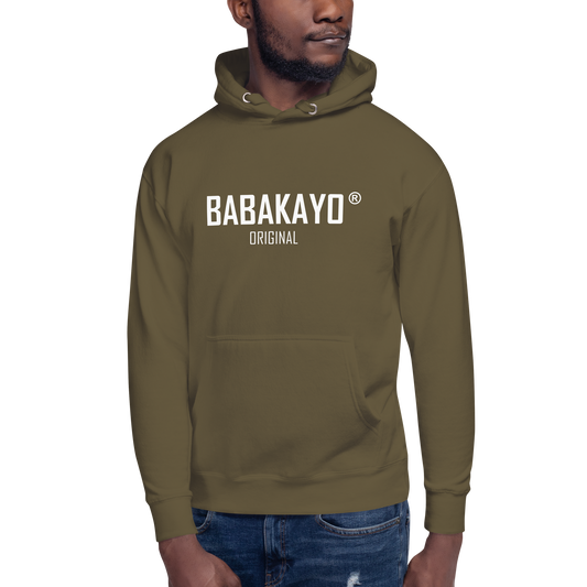 Unisex Hoodie - Babakayo Original - in Black/Military Green/Navy/Sky Blue
