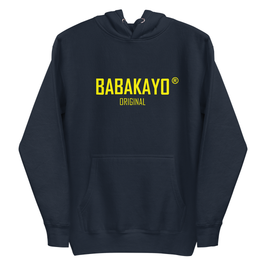 Unisex Hoodie - Babakayo Original - in Black/Navy