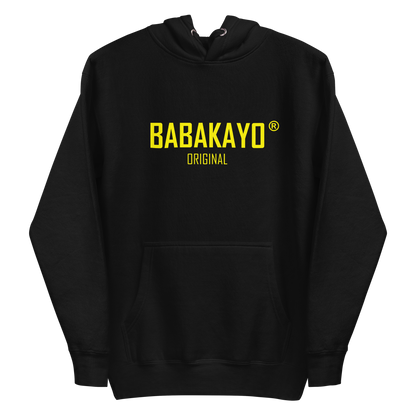 Unisex Hoodie - Babakayo Original - in Black/Navy