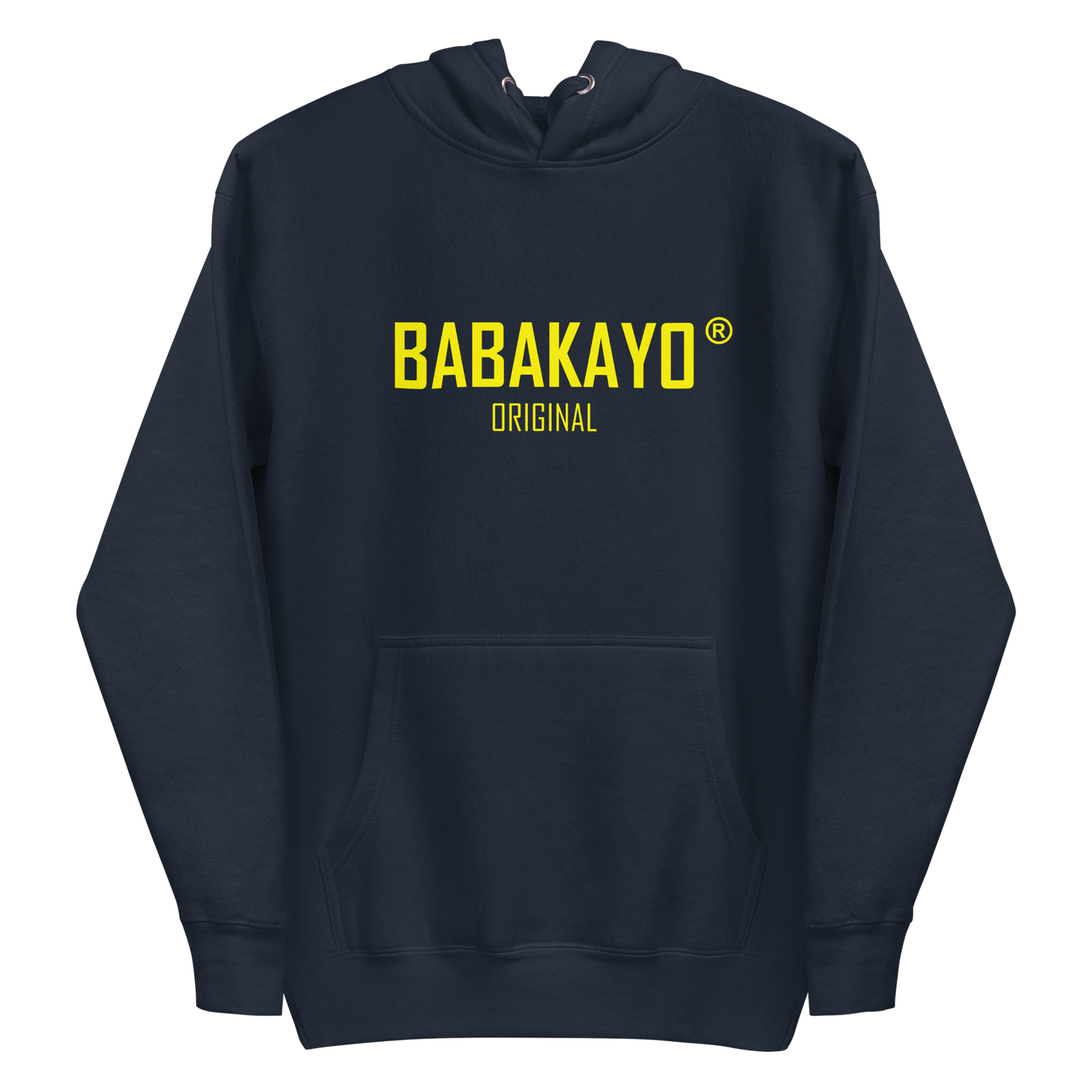 Unisex Hoodie - Babakayo Original - in Black/Navy