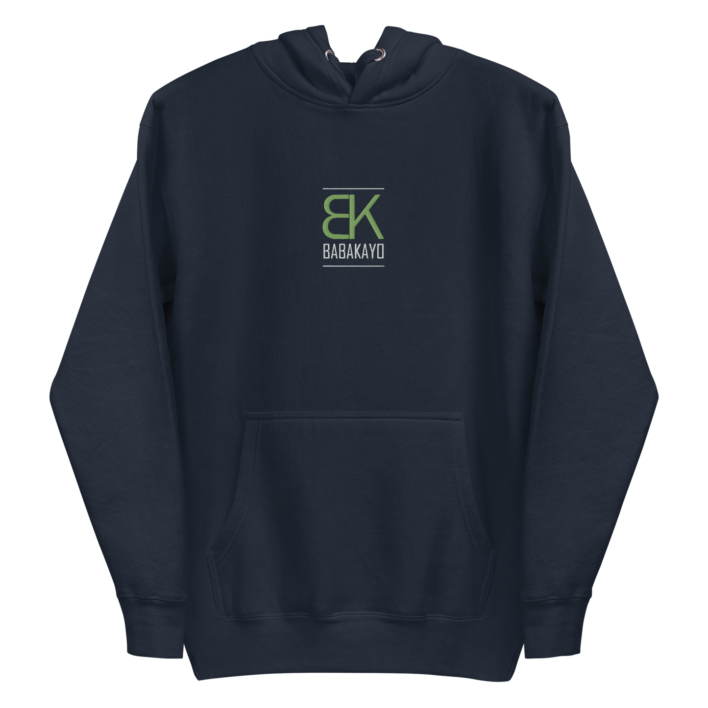 Unisex Hoodie - Embroidered Logo - in Black/Navy/Military Green/Forest Green