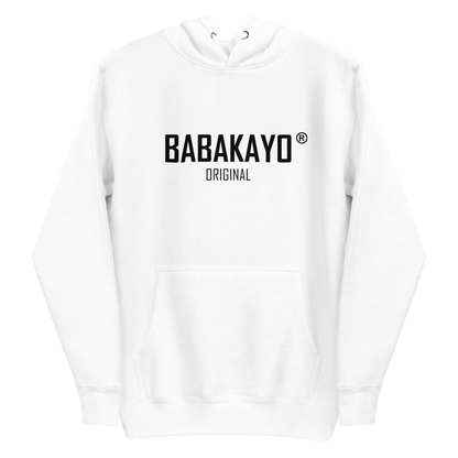 Unisex Hoodie - Babakayo Original - in White